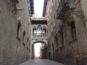 The Gothic Quarter in Barcelona
